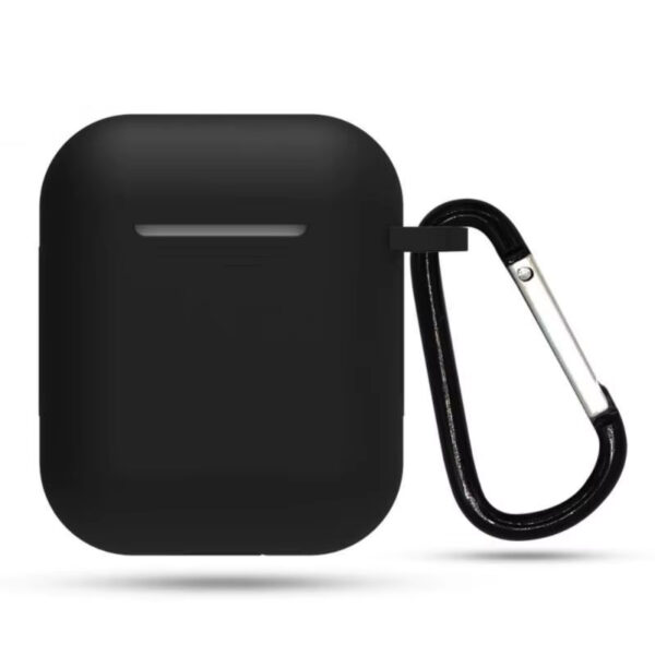 Funda de Silicona para AirPods Negra - Ultra Delgada, Antideslizante | Compatible con AirPods 3/2/1 | Protección Premium