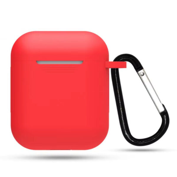 Funda de Silicona para AirPods Roja - Ultra Delgada, Antideslizante | Compatible con AirPods 3/2/1 | Protección Premium