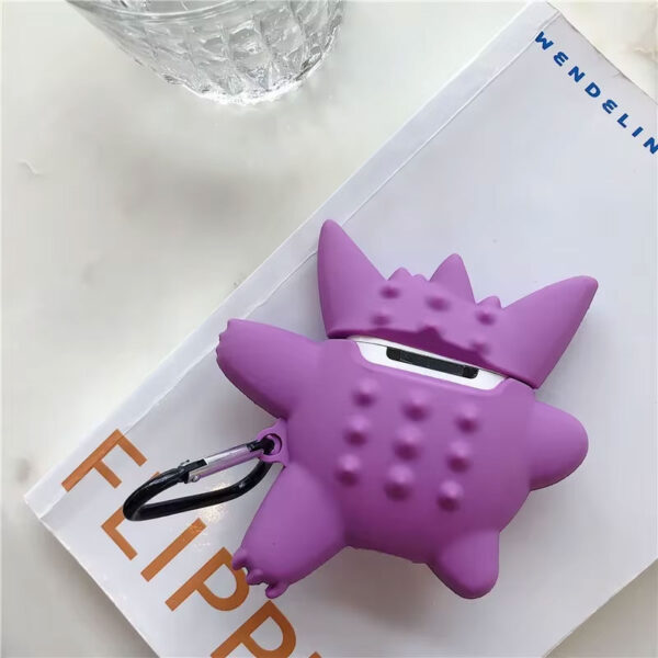 Funda para AirPods 1/2 con Diseño de Pokémon Gengar - Silicona Protectora, Antideslizante | Estilo Fantasmal y Duradero - Imagen 2