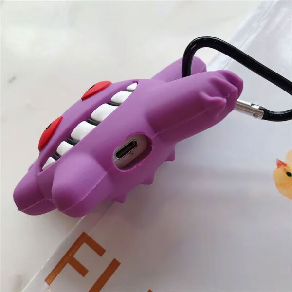 Funda para AirPods 1/2 con Diseño de Pokémon Gengar - Silicona Protectora, Antideslizante | Estilo Fantasmal y Duradero - Imagen 3